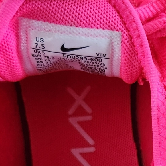 *XCLNT* Nike Airmax Air Max 270 Sz 7.5 Neon Bright Hot Hyper Vibrant Triple Pink - Picture 6 of 11